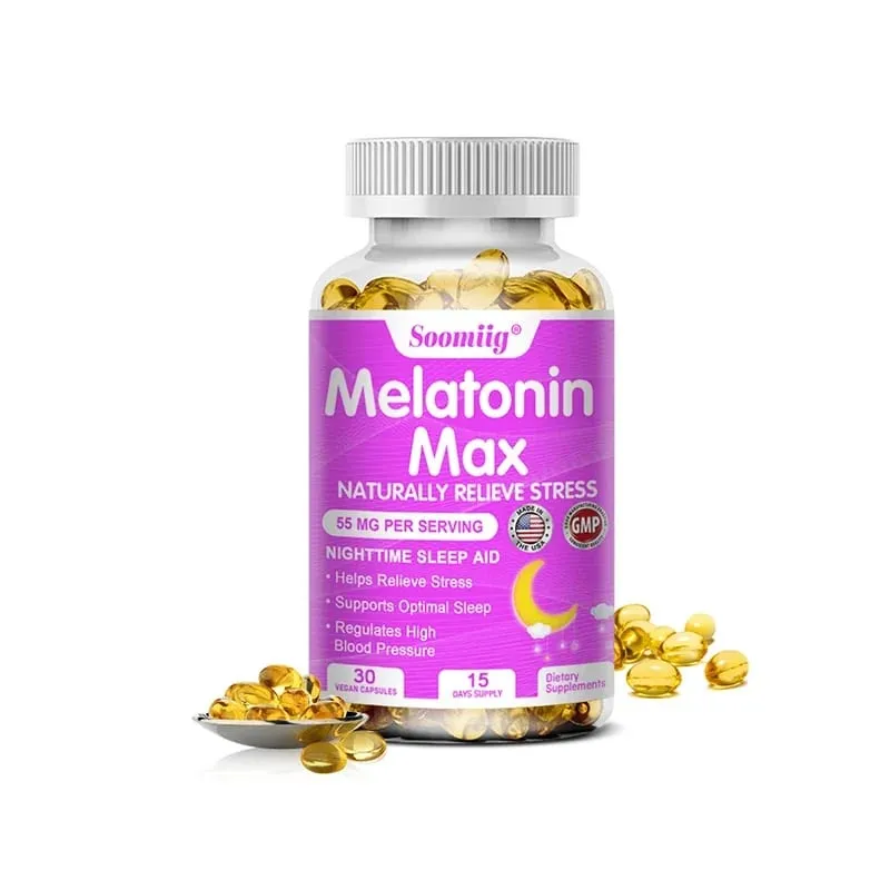 Melatonin - Dietary Supplement To Improve Nighttime Sleep Quality and Improve Insomnia Reduce Waking Time Boost Immunity — image 10