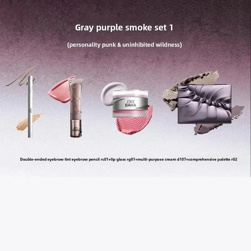Σετ μακιγιάζ για ολόκληρο πρόσωπο Lip Gloss Lip Mud All-in-One Παλέτα Διπλής Χρήσης Ρουζ & Pendant Beauty Collection 4 τμχ Κιτ μακιγιάζ — image 9