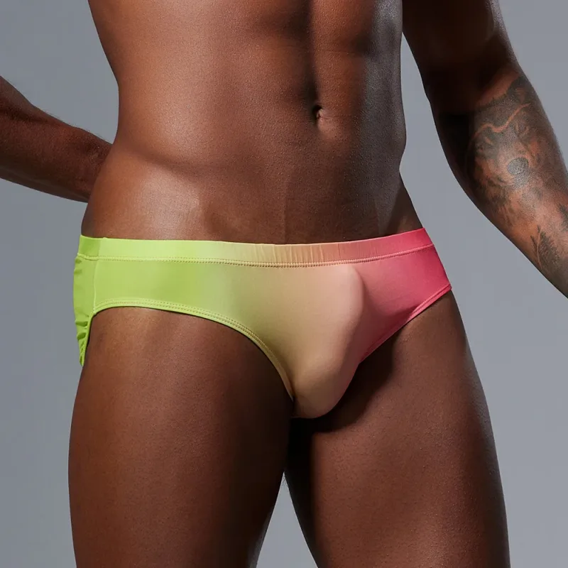 Men's Low Waist Briefs Breathable Gradual Cartoon Print Underwear Sexy Triangle Pants for Men — image 23