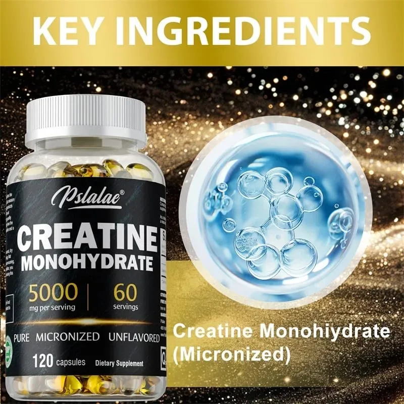Creatine Monohydrate - Boost Muscle Strength Promote Muscle Growth Improve Athletic Performance Vegetarian Gluten-free — image 4
