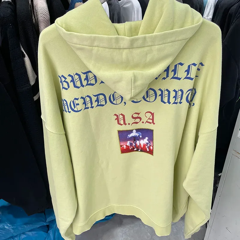Nuevas sudaderas con capucha PALY de gran tamaño para hombre y mujer, cárdigan Vintage informal lavado negro dañado de la mejor calidad, sudaderas con cremallera — image 22
