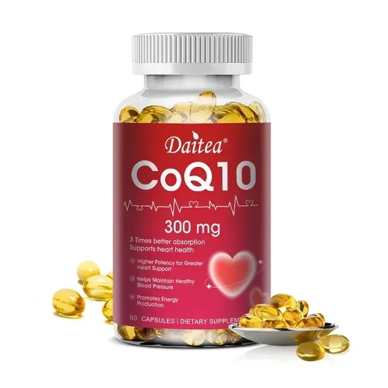 Coenzyme Q10 - 300 Mg Supports Energy Cognitive Ability and Heart Brain and Cell Health Antioxidant Improves Sleep Quality — image 9
