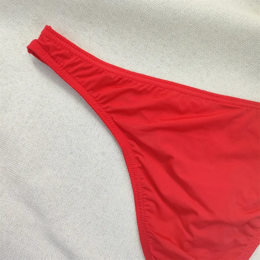 Men's Ultra-low Waist Bugle Pouch Bikini Briefs Sexy Tight Transparent Underwear Male Ice Silk Ultra-thin Underpants Plus Size — image 10