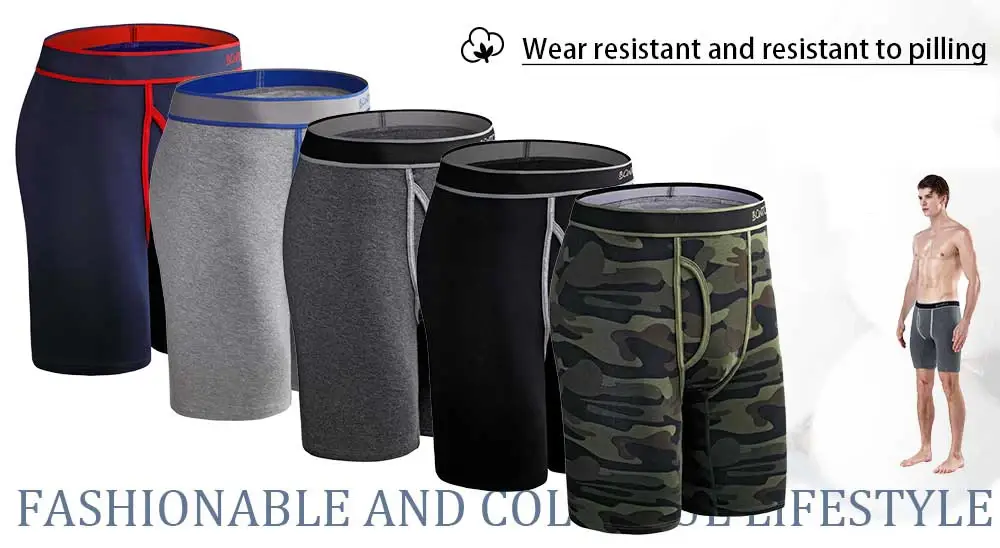 10 Pieces Bamboo Fiber Men's Underpants Solid Color Boxer Briefs Breathable Boxers Underwear Man Stretch Men Panties — image 6