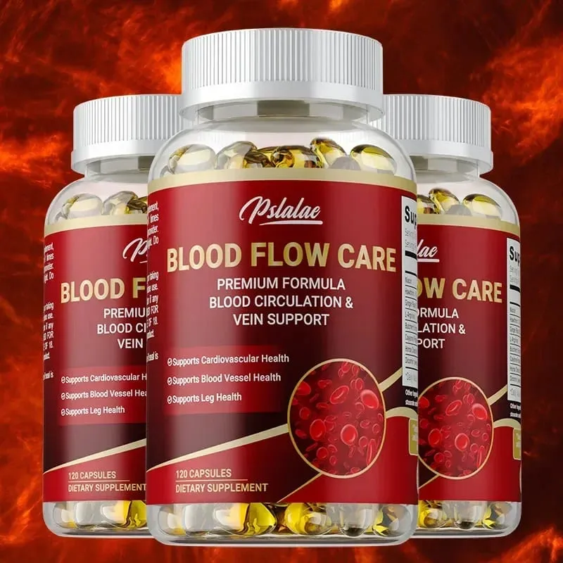 Blood Flow Care Supplement - Supporting Blood Circulation Promotes Leg Vein Heart Blood Vessel and Cardiovascular HealthSuppl