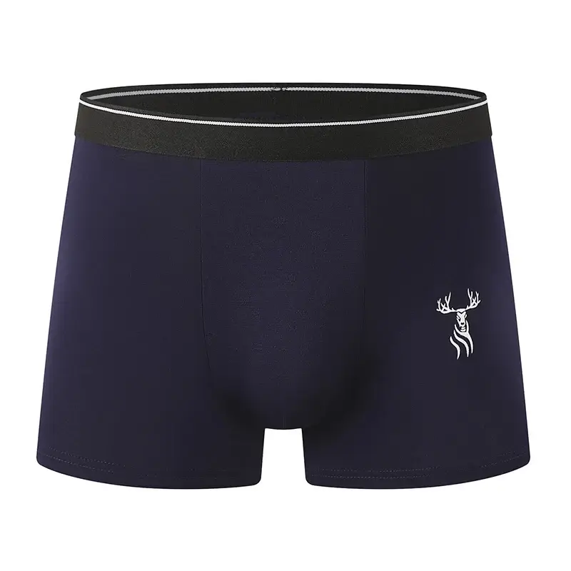 8-Piece Set of Men's Bamboo Fiber Fashionable Printed Underwear Comfortable Plus Size Boxer Shorts Sports and Fitness Base Short — image 2