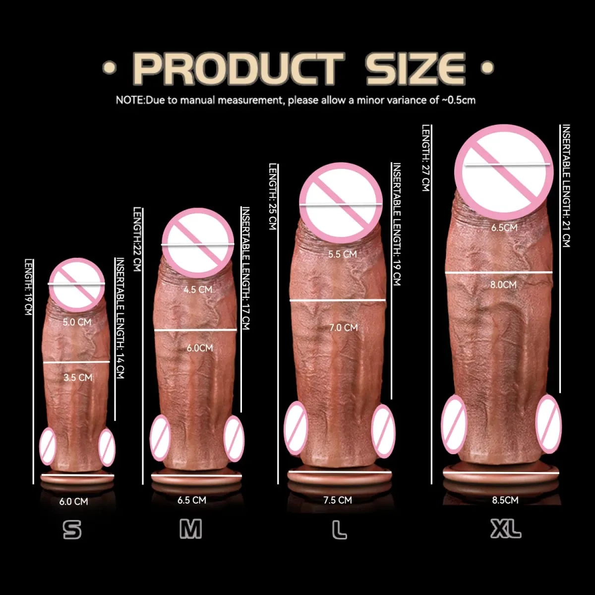 Ρεαλιστικό Dildo Lifelike Skin Texture Σχεδίαση σταθερού πυρήνα Απόλυτη ικανοποίηση Παιχνίδι για ενήλικες
