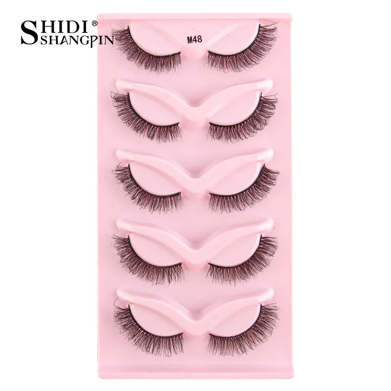 Half Lashes Cat Eye Lashes 3D Natural Finged End Eye Elong Lashes Fox Eye Lashes Faux Mink Lashes Μακιγιάζ — image 27
