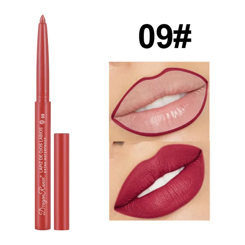 Lip Liner Αδιάβροχο μακράς διαρκείας Hook Line Lip Pencil Matte Beginner Automatic Lip Liner Bean Ενυδατικό Αντικολλητικό Cup Lips — image 13