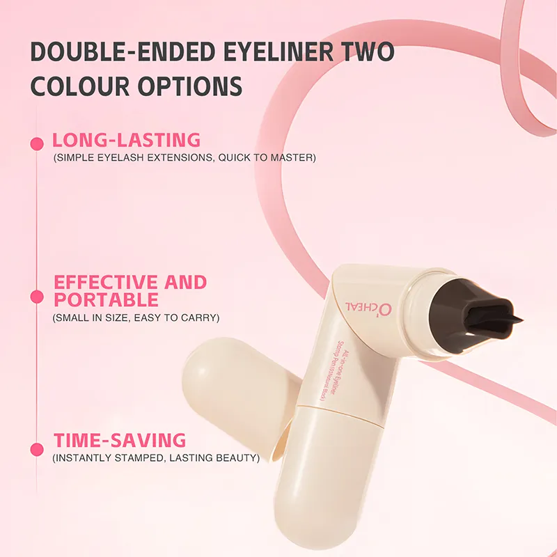 Όλα σε ένα Περιστρεφόμενο Eyeliner Stamp Pen Quick Eye Makeup Double-Ended Eyeliner Eyeliner αδιάβροχο μακράς διαρκείας Stamp Eyeliner — image 3