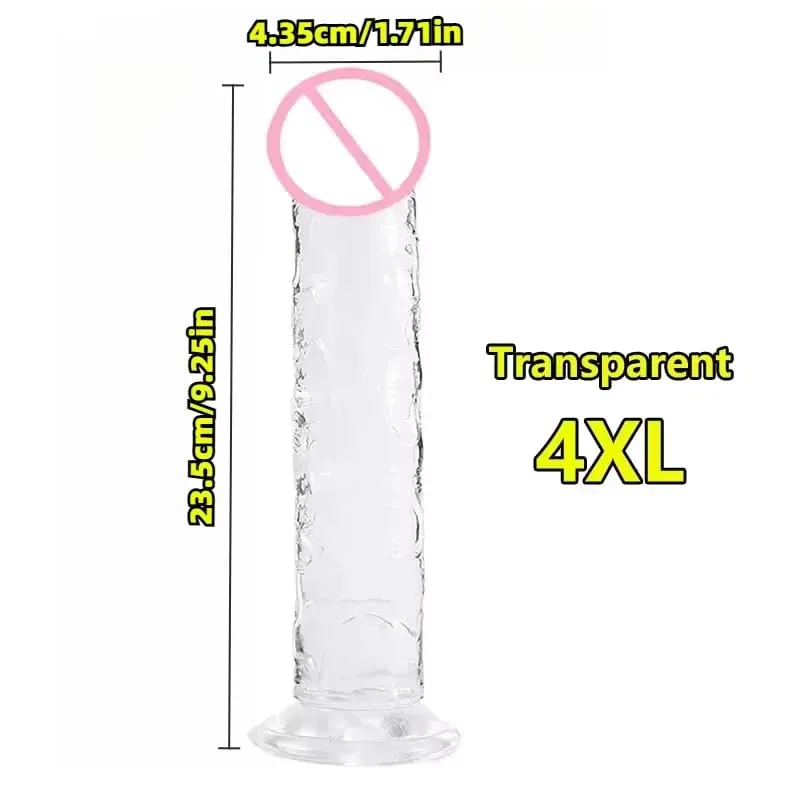 Super Cheap 7 Sizes 5 Colors Realistic Soft Jelly Dildo Suction Cup Adult Sex Toy for Women and Men Vaginal and Anal Masturbator