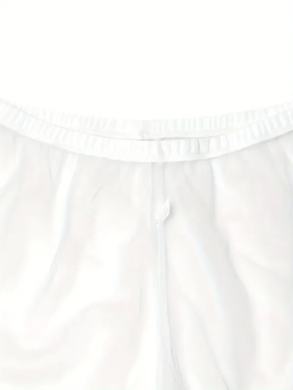 1Pc Sexy Sheer Mesh Men Underwear Fashionable Soft Transparent Home Loose Fit Boxing Pants Sleep Shorts Sleepwear Pajama Pants — image 7