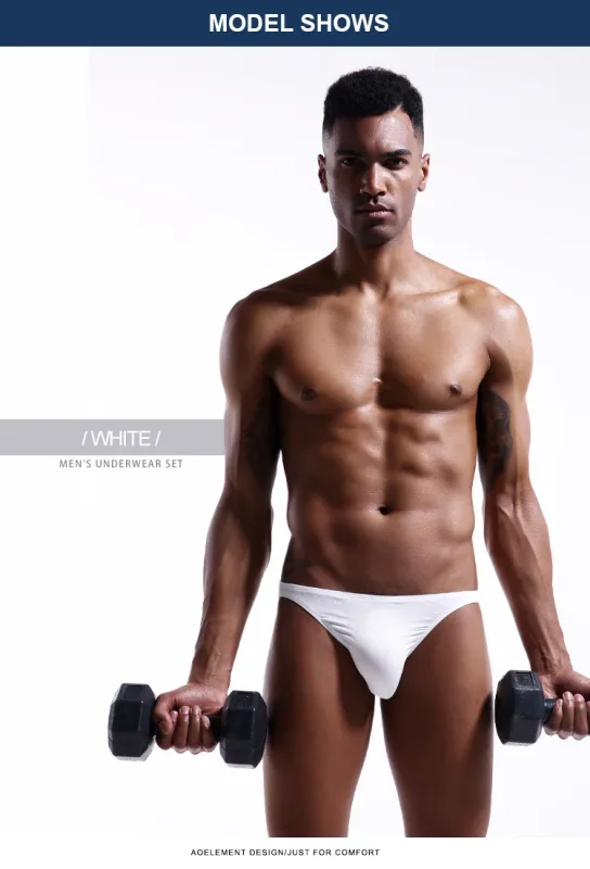 Men's underwear men's small triangle pants U convex Modal thin stretch sexy low waist tight narrow side underpants — image 19