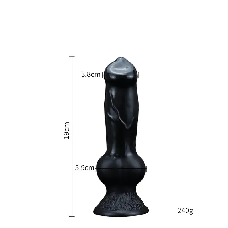 Realistic Huge Dog Dildo Anal Plug With Suction Cup Silicone Big Butt Plug Prostate Massager Adult Sex Toys for Men Women — image 8