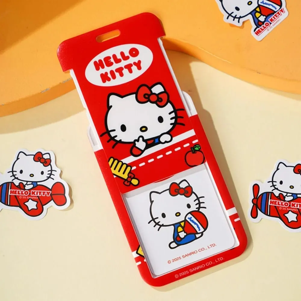 Γνήσιο Sanrio Hello Kitty Slide ID Όνομα ετικέτας Ταυτότητα Κάτοχος σήματος Καρούλι Περίπτωση άδειας εργασίας Προσωπικό Κάρτα εργαζομένων Δώρα κάρτας εργασίας — image 6