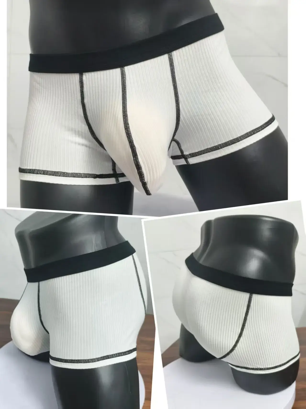 Mens High Elasticity Boxer Shorts Large Pockets Breathable Quick Dry Sports Gym Casual Fashionable Loose Fit Summer Shorts — image 9