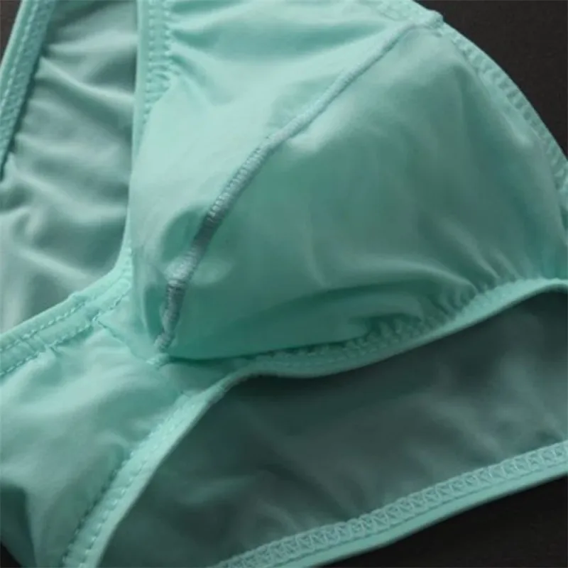 Seluar Dalam Samll Ais Sutera U Convex Baru 2026 Lelaki Seluar Dalam Pinggang Rendah Ultra Nipis Seluar Dalam Slip Bikini Lutsinar Saiz Besar M-XXL