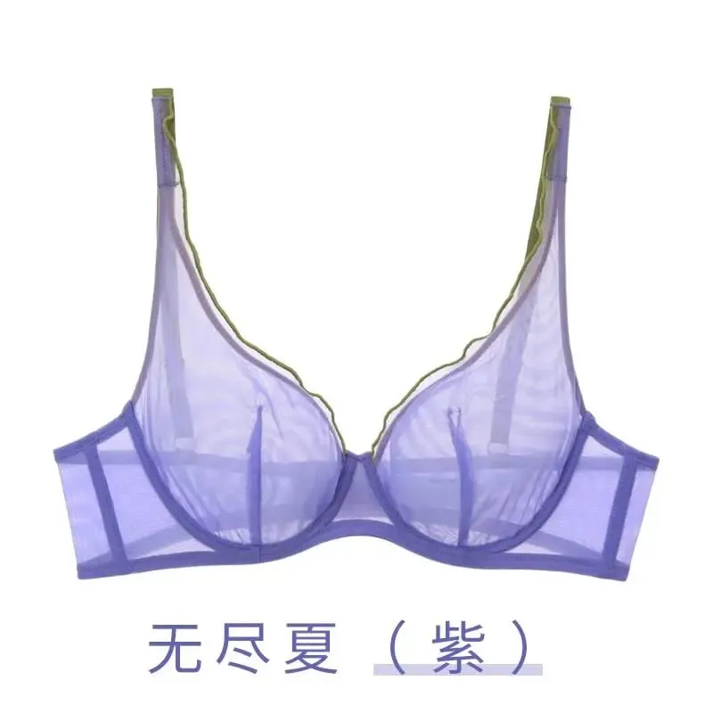 Womens Non Padded Lingerie Set Push Up Bra Full Cup Lightweight Summer Push Up Bra for Women Ultra Thin Support Bra Best Seller — image 8