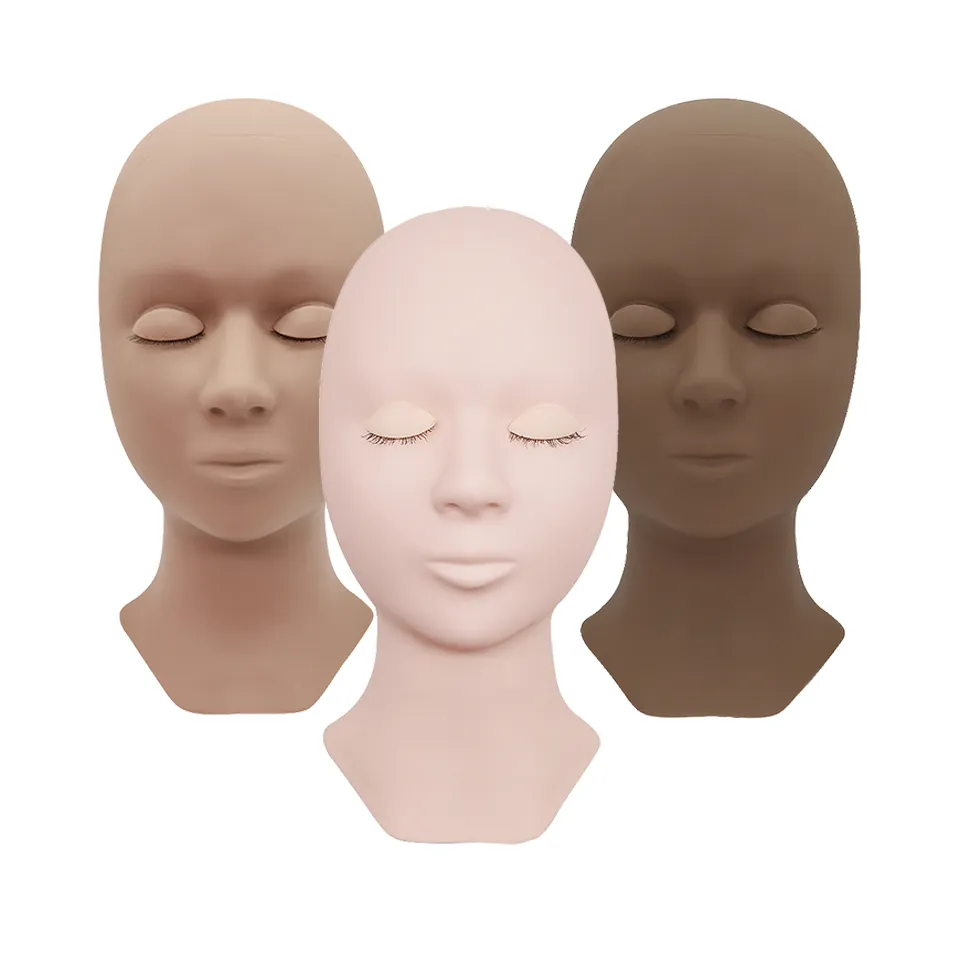 Χονδρική τιμή Εξάσκηση Lashing Eyelashes Mannequin Head Σετ εκπαίδευσης για αρχάριους Καλλυντικά Eye Lash Extension Supplies Mannequin