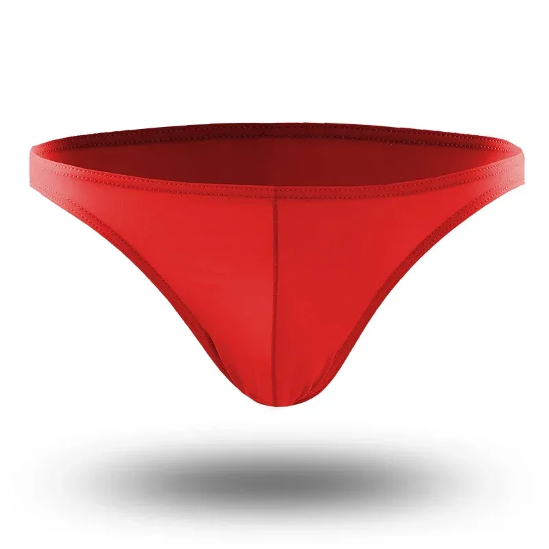 Summer Men's Breathable Ice Silk Underwear - Thin Style, Sexy Low-Waist Tight Fit, Seamless Small Triangle Bottom — image 11