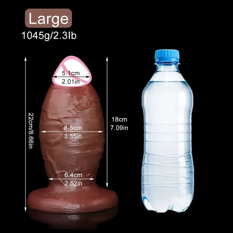 Thick Dildo For Anal Sex Toys 18+ Liquid Silicone Butt Plug Huge Anal Realistic Dildos Stout Plug Women Men Gay Masturbation — image 10