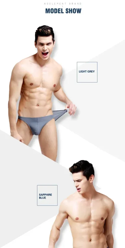 3PCS Summer narrow edge men sports breathable ice silk underpants thin sexy low waist tight seamless small triangle pants — image 10