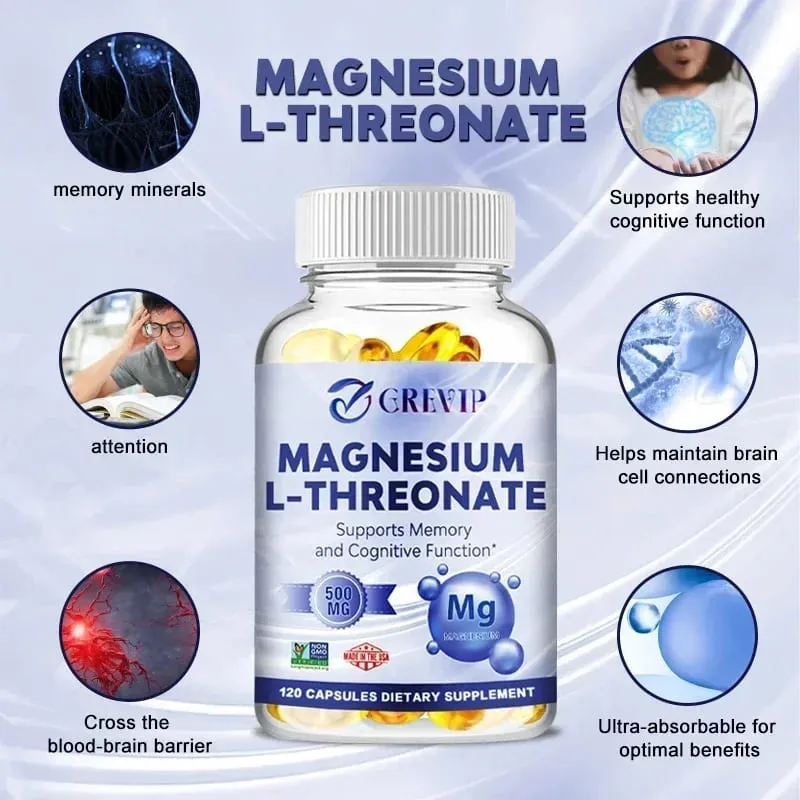 Magnesium L-Threonate - Improve Memory Cognition Stress Relief and Sleep Quality — image 5