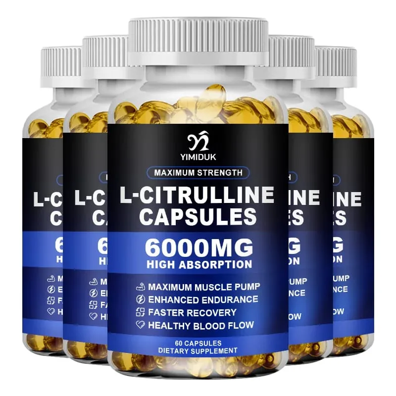 Κάψουλες L-Citrulline Μέγιστης Αντοχής Υποστηρίζουν τα Αιμοφόρα αγγεία Αντοχή Μυϊκό Πόνο για Bodybuilding & Προπόνηση Ενδυνάμωσης — image 11