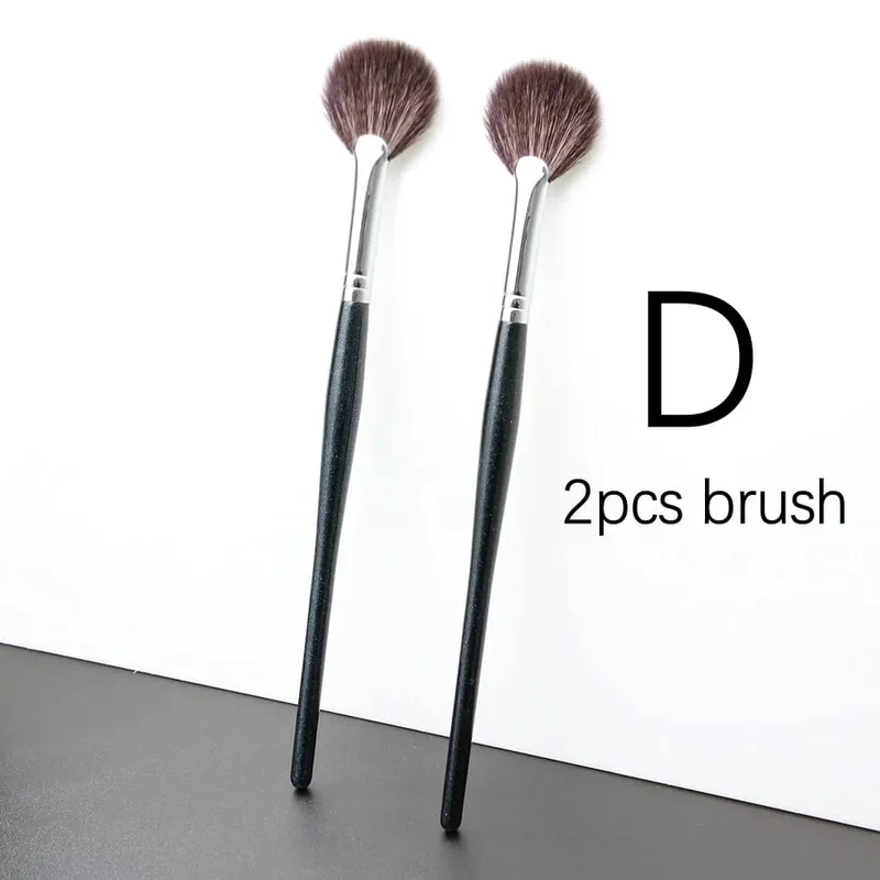 Fan Highlighter Brushes Makeup Top Goat Hair High Quality Blender Make Up Brush — image 10