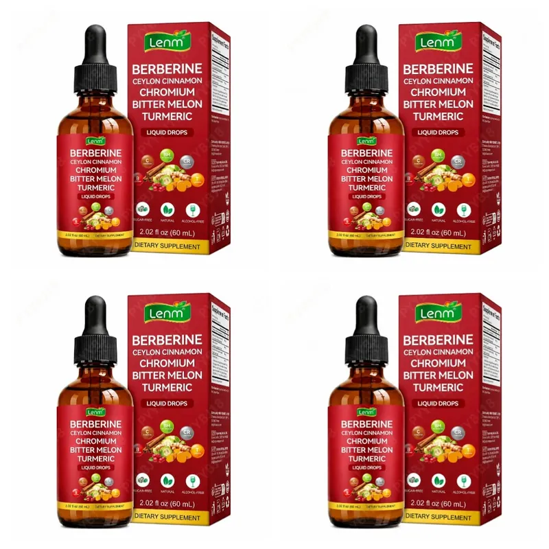 Berberine Liquid Drops Chromium & Ceylon Cannamon Supports Vitality Metabolic Wellness Health Digestive Health Χωρίς Ζάχαρη Μη ΓΤΟ 60ml — image 10