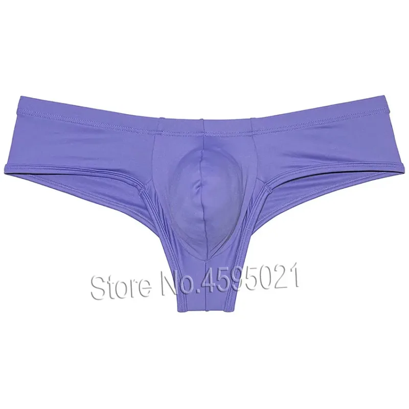 Men's Low Waist Bikini Briefs Underwear Male Bikini Enhance Pouch Boxershorts Micro Trunks Underpants Soft Briefs — image 18