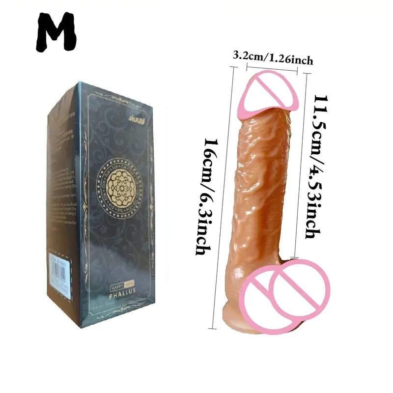 דילדו מציאותי עם כוס יניקה עמיד למים סיליקון פין G-Spot ממריץ נרתיק מאוננת נקבה אנאלי 18+ צעצועי מין למבוגרים — image 8