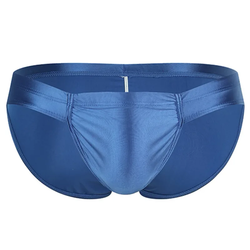 Men Oil Shiny Glossy Very Hot Lingerie Low Waist Briefs Breathable Underwear For Man Unisex Panties Underpants Men's Clothing — image 2