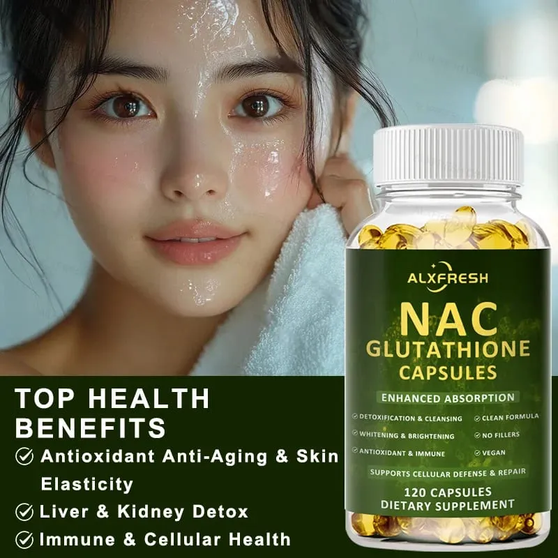 Prémium NAC + Glutation Complex Detox és Antioxidáns Boost C-vitaminnal | Májtámogató immunrendszer egészségügyi kiegészítő — image 4