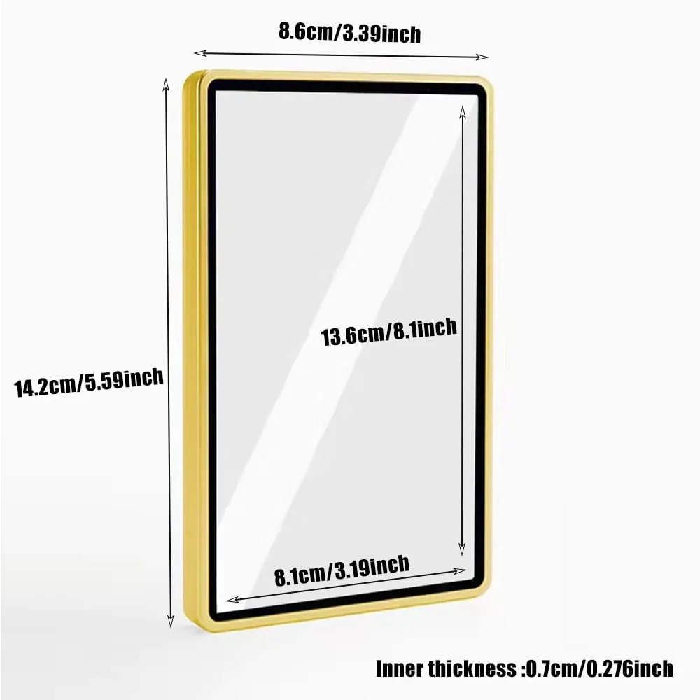 Multicolor Gradient Color Trading Card Protect Holder Metal Case for 35PT PSA CGC Graded Card