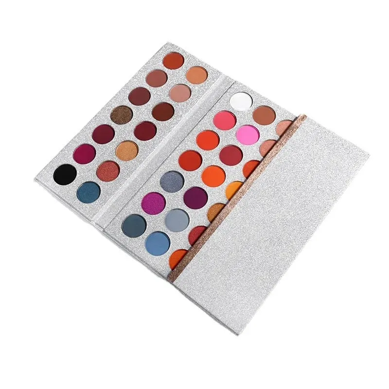 63 Χρώματα Glitter Eyeshadow Palette Matte Eye Shadow Waterproof Shimmer pigment Nude Make Up νέο σετ σκιών ματιών παλέτα καλλυντικών — image 5