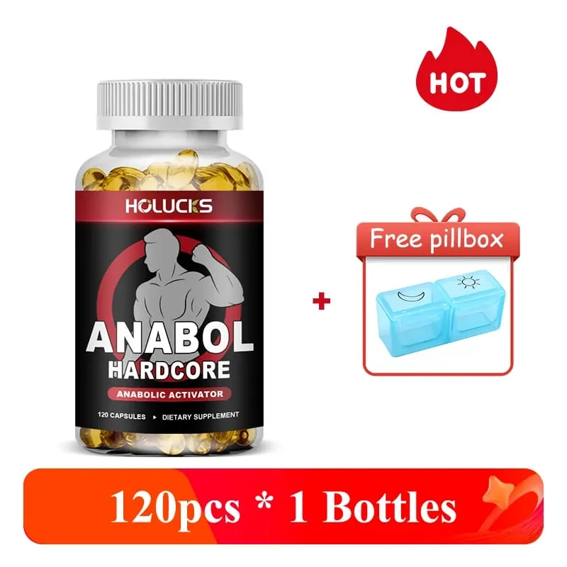 Anabol Hardcore Supplement Boost Workout Energy Muscle Growth & Protein Synthesis Balances Men Hormones