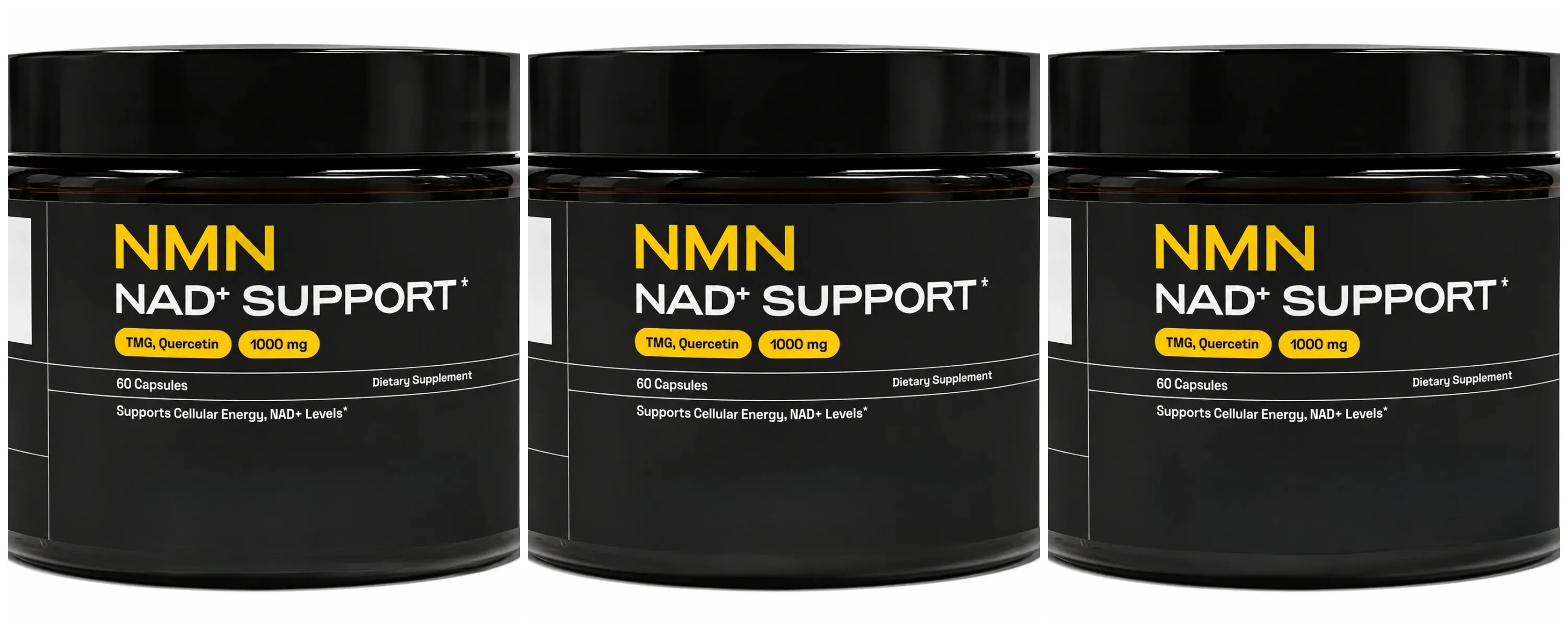 NMN NAD+ Κάψουλες Υποστήριξης 1000mg Υποστηρίζει Επίπεδα Κυτταρικής Ενέργειας Γνωσιακής Υγείας NAD+ με TMG Quercetin 60 Κάψουλες Ενήλικες
