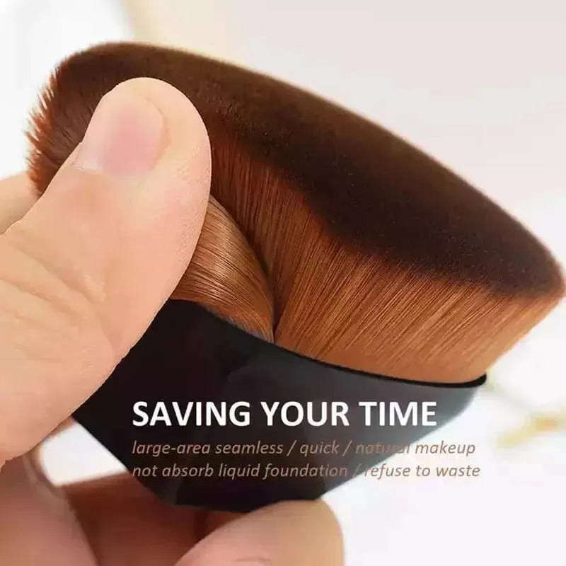 1/2 pçs novo pincel mágico de maquiagem beleza pó rosto blush pincéis portátil profissional fundação escova grande cosméticos base macia