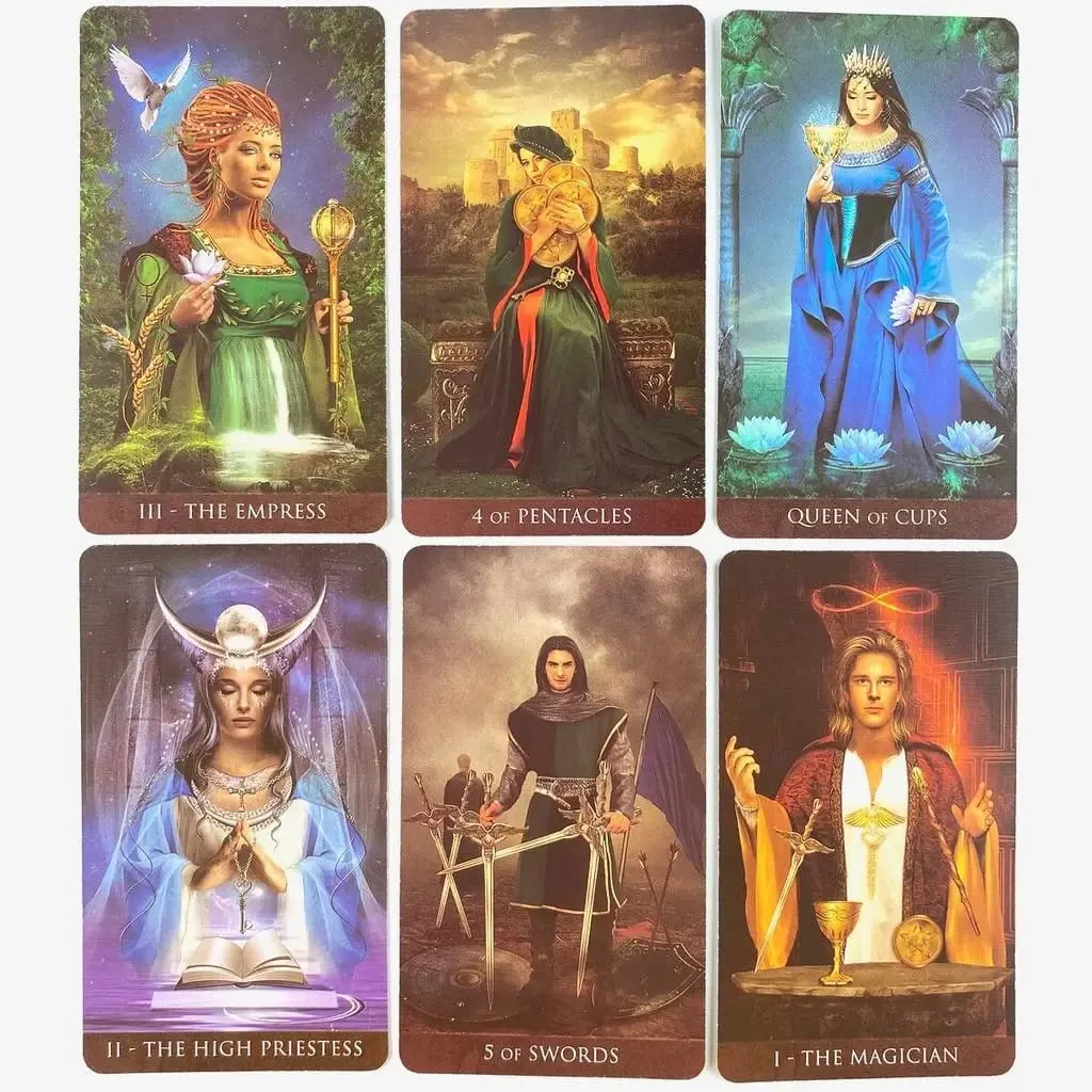 10.3*6cm Full English Arcanum Tarot 78 Cards Deck Mysterious Divination Oracle Playing Card Family Party Board Game — image 5