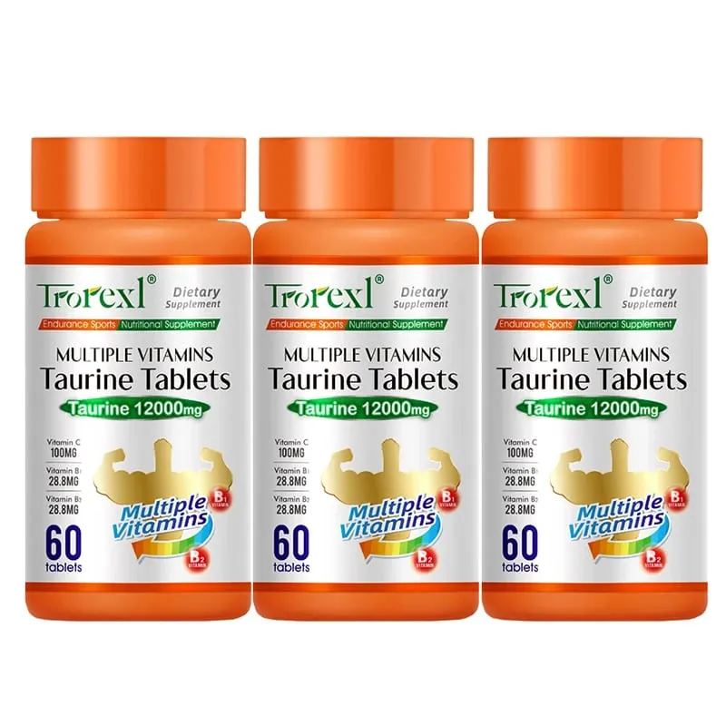 Multiple Vitamins Taurine Tablets for Energy boost fatigue relief and enhance physical strength