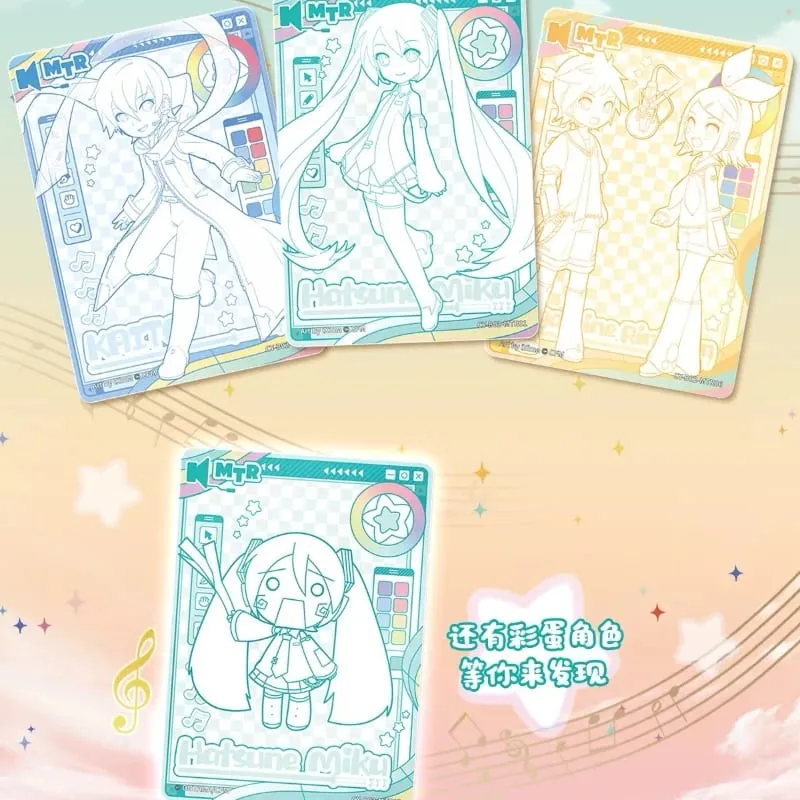 כרטיס Hatsune Miku מקורי חבילה ראשונה סדרת אנימציה כרטיס אוסף משחקי SE היקפי צעצועי ילדים מתנות ילדה