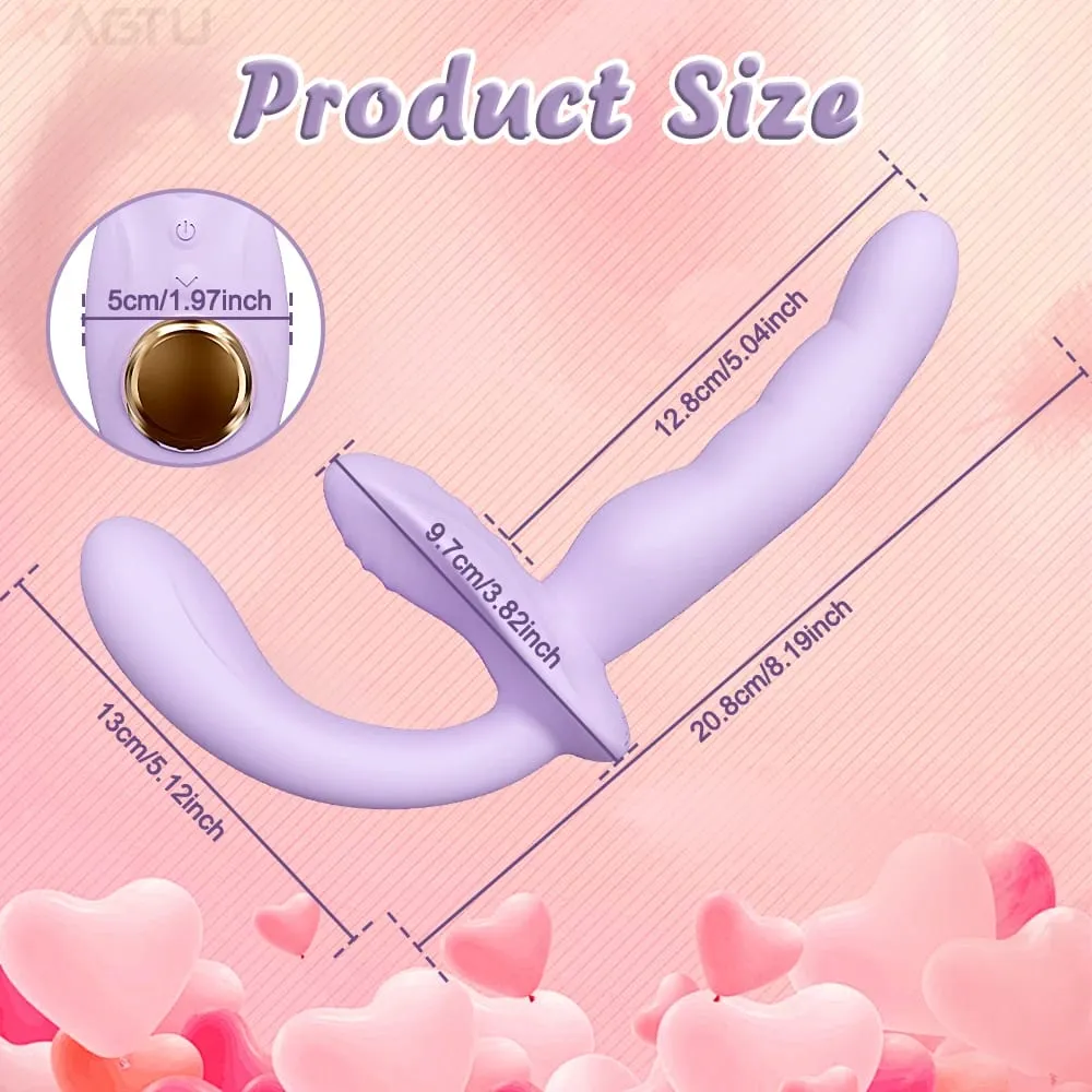 APP Control Double-Ended Vibrator for Women G-Spot Dildo Penis Removable Vagina Vibrating Adult Sex Toys for Lesbian Couples — image 4