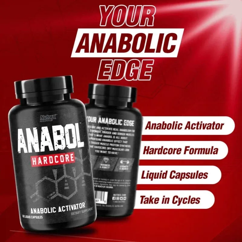 Anabol Hardcore - Μυϊκό Συμπλήρωμα Διαιτητικές Κάψουλες Lean Muscles Strength Growth Repair Recovery 6-Keto-Diosgenin Acetate — image 5