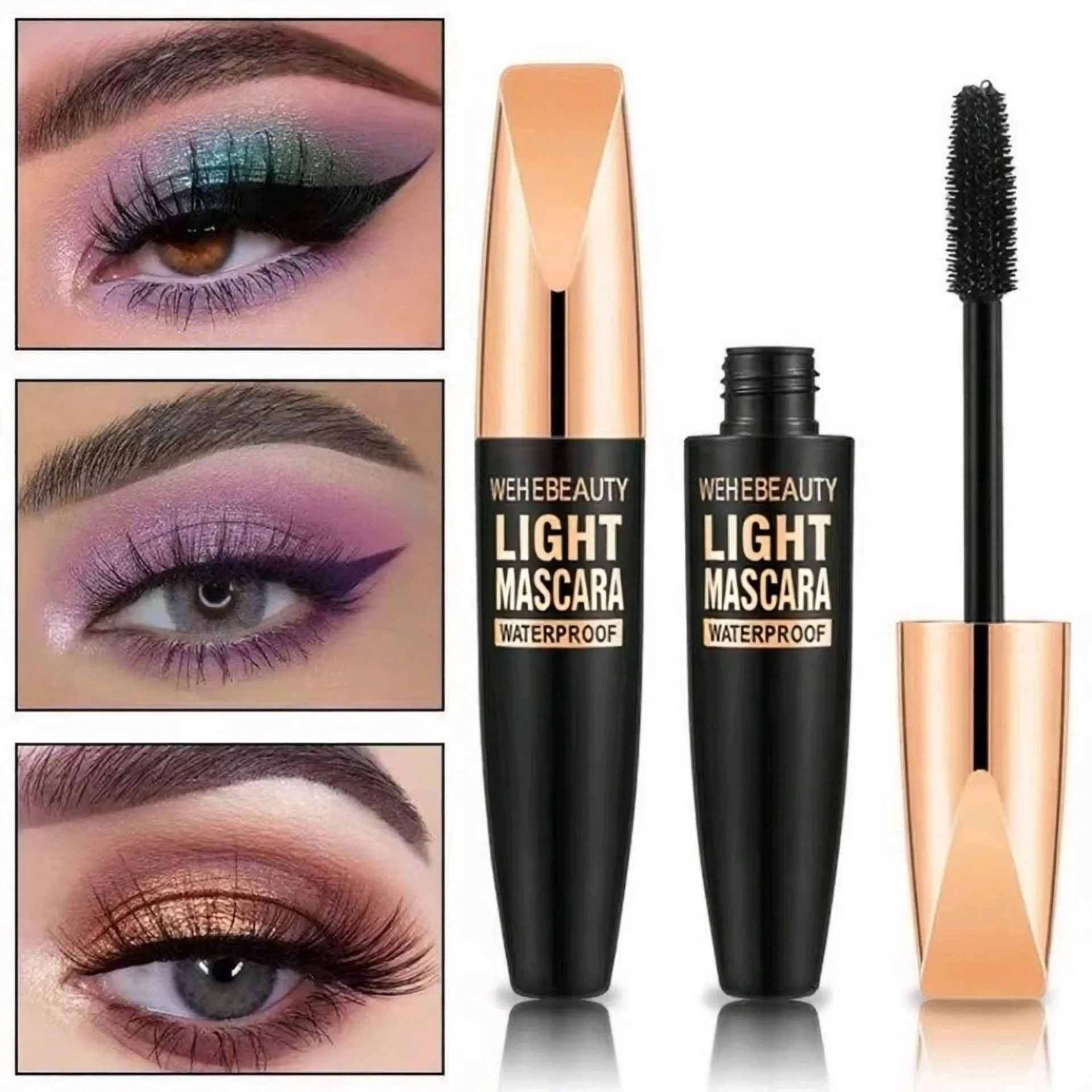5D Eye Black Mascara עמיד למים מאריך ריסים הארכת סיבי משי מסקרה איפור עיניים לנשים איפור קוריאני קוסמטי — image 2