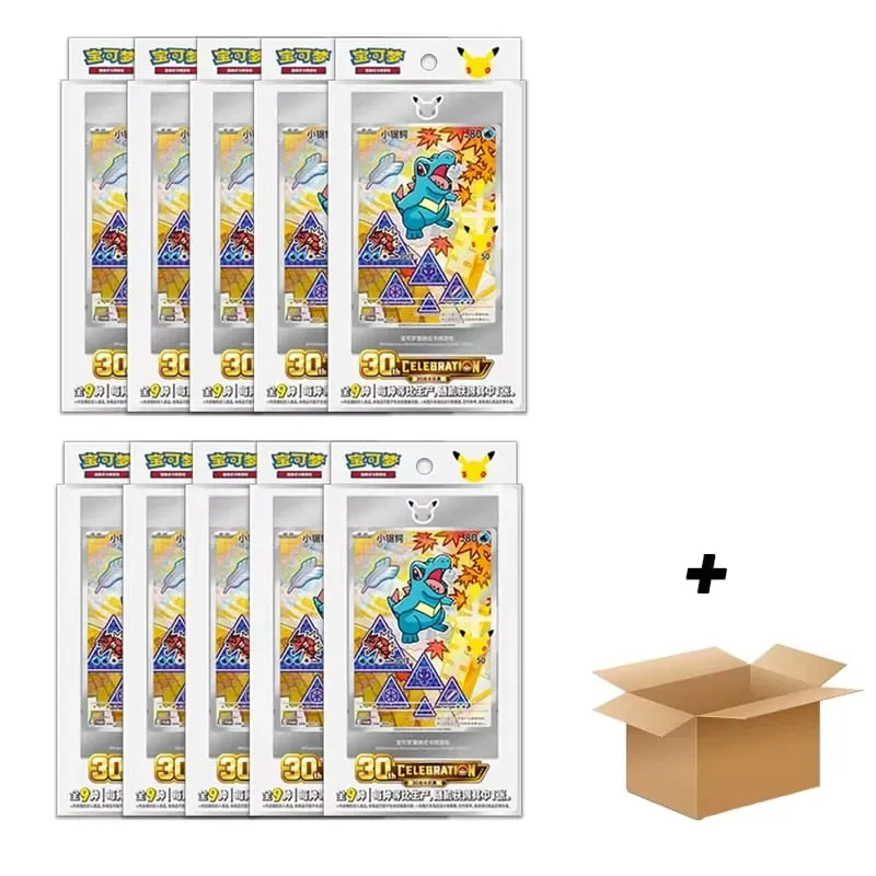 Original Pokemon 30th Anniversary Vol.1 Vol.2 Vol.3 Original Partner Special Illustration Set Gift Box PTCG Collectible Cards
