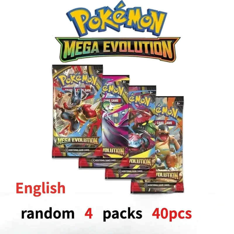 διασκέδαση 40 τεμάχια Pokemon Card Pack 4 Sets Sun Moon Violet 151 Αγγλικές κάρτες συναλλαγών Συλλεκτικά παιχνίδια Halloween Gift Fantasy Sci Fi — image 14