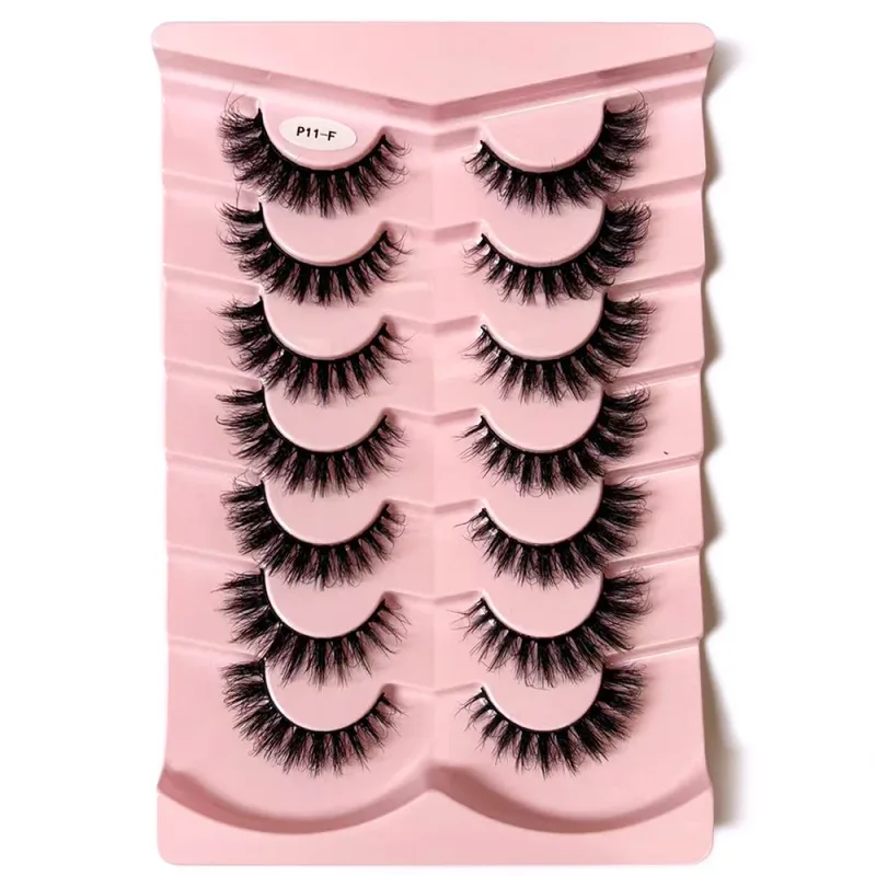 Κλασικές βλεφαρίδες 3D όγκου Faux Mink Lashes Φυσική εμφάνιση Χνουδωτές ψεύτικες βλεφαρίδες Wispy Cat Eye Lashes Αφράτες βλεφαρίδες 3D Mink — image 19