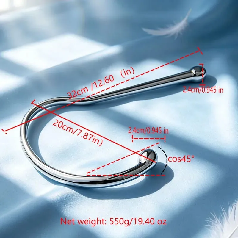 Metal Anal Hook Big Butt Plug Pharaoh's Snake Staff Prostate Massage Anus Masturbation Adult Sex Toys for Men Gay AnalPlug — image 6