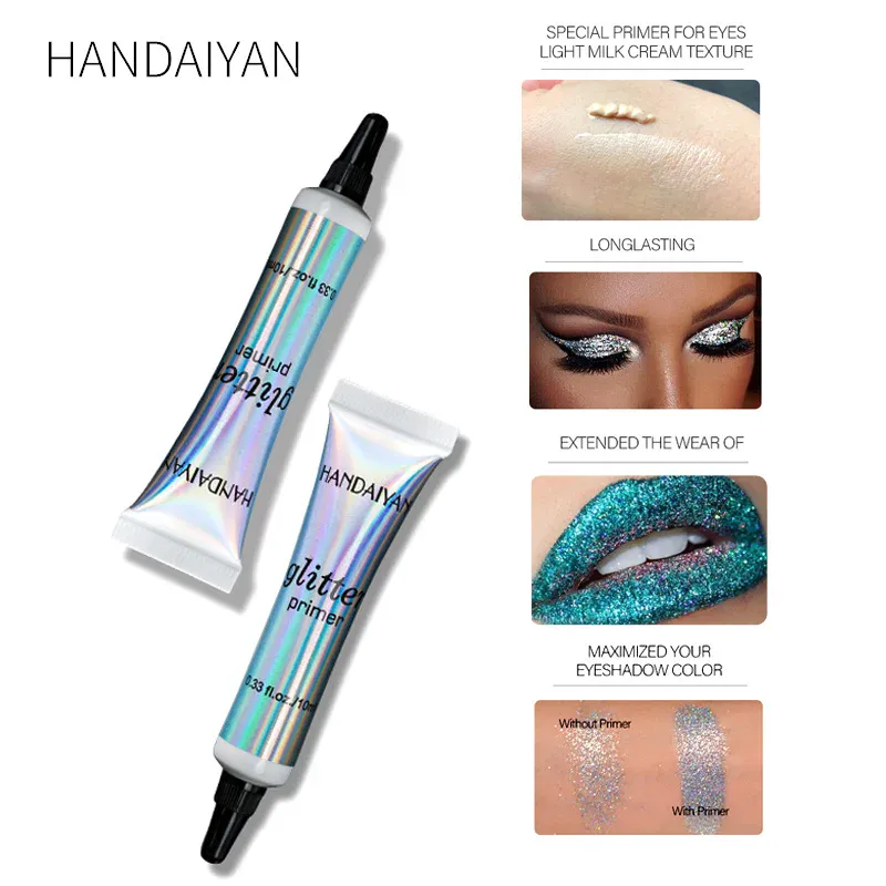 Γυναικεία βάση μακιγιάζ Glitter Eyeshadow Primer Μεγάλης διάρκειας Χρώμα Special Eye Primer Light Milk Cream Texture Cosmetics — image 4